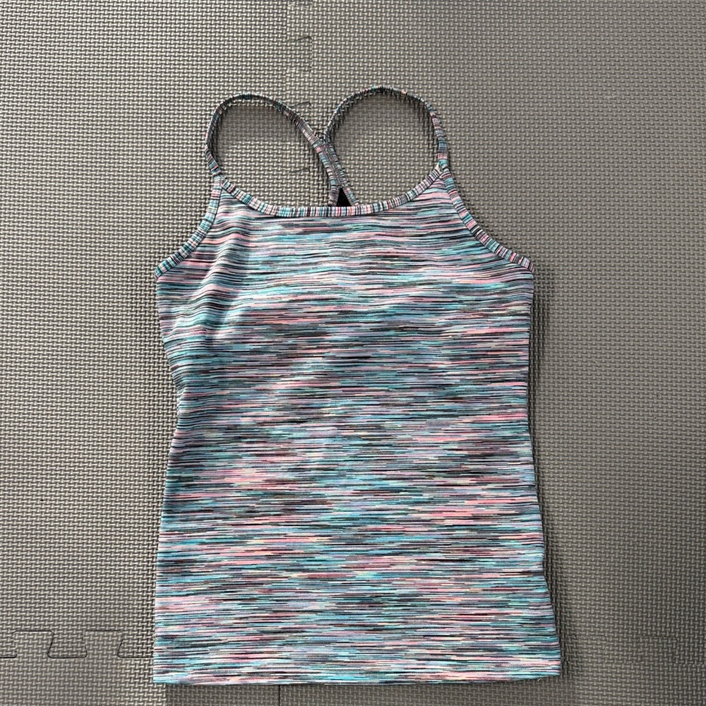 Multicolor Striped Athleta Girl’s Tank Top